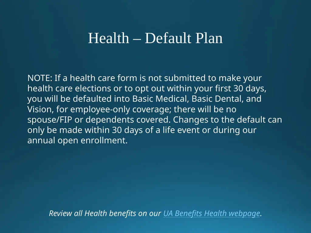 Welcome to University of Alaska! Benefits Overview - slide 22 of 87