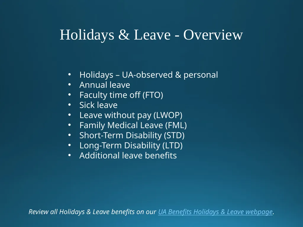 Welcome to University of Alaska! Benefits Overview - slide 59 of 87