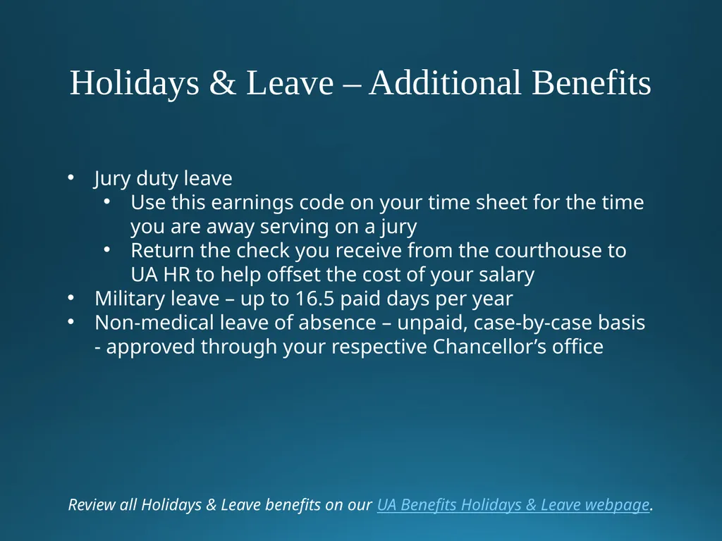 Welcome to University of Alaska! Benefits Overview - slide 68 of 87