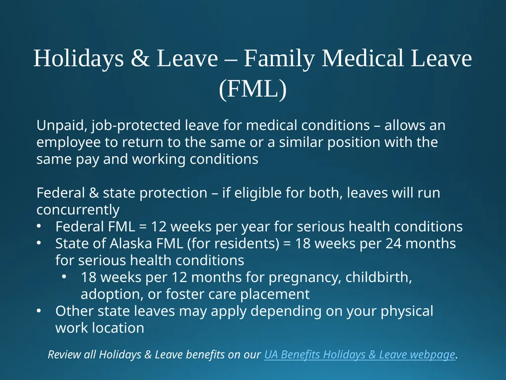 Welcome to University of Alaska! Benefits Overview - slide 64 of 87
