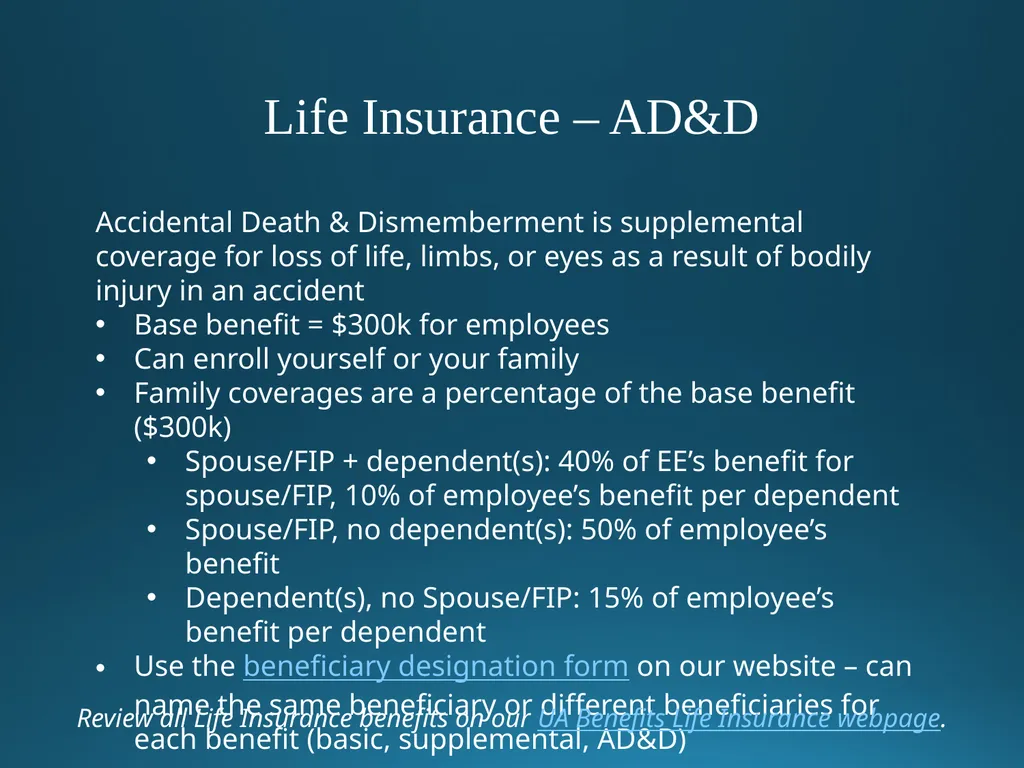 Welcome to University of Alaska! Benefits Overview - slide 71 of 87