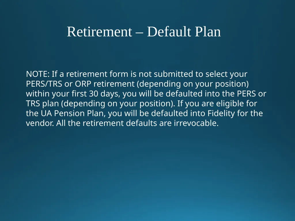 Welcome to University of Alaska! Benefits Overview - slide 50 of 87