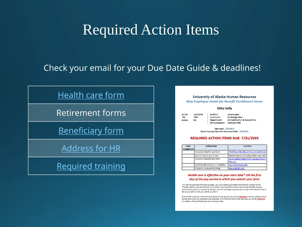 Welcome to University of Alaska! Benefits Overview - slide 86 of 87