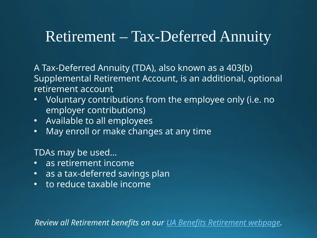 Welcome to University of Alaska! Benefits Overview - slide 55 of 87