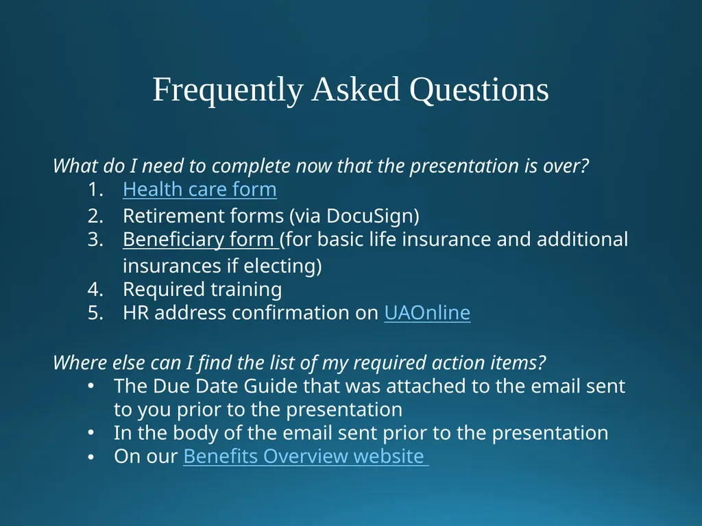 Welcome to University of Alaska! Benefits Overview - slide 84 of 87