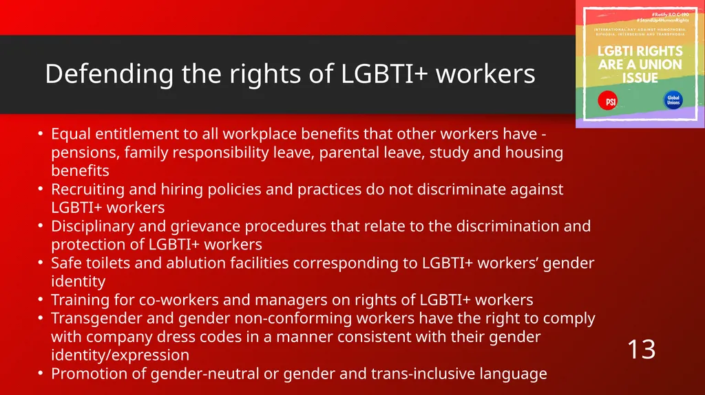 Gender Equity and Collective Bargaining Why Gender - slide 13 of 17