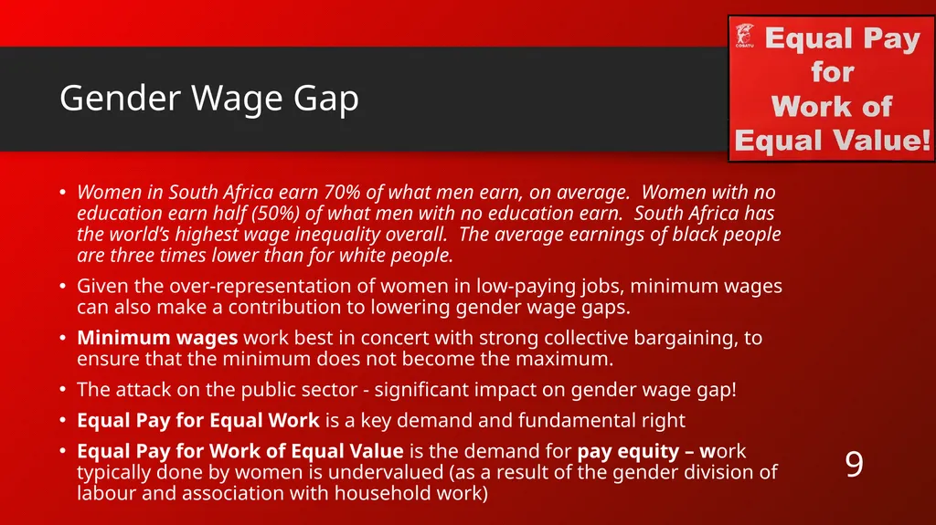 Gender Equity and Collective Bargaining Why Gender - slide 9 of 17