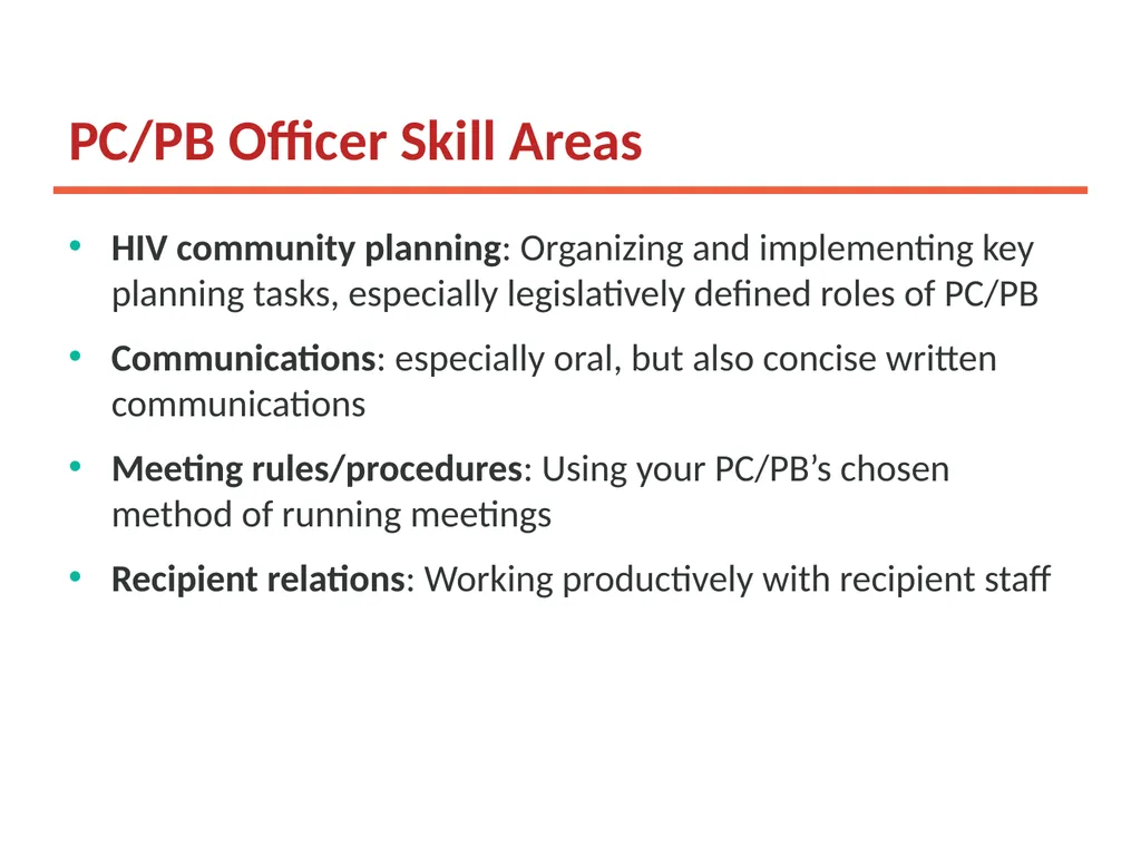 Working Together: Effective Committees and PC/PB - slide 20 of 36