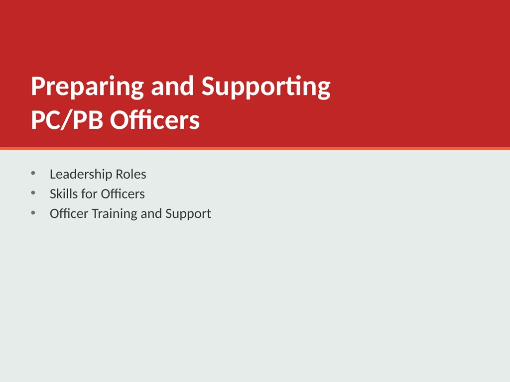 Working Together: Effective Committees and PC/PB - slide 2 of 36