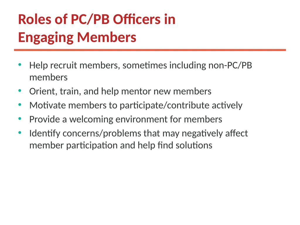 Working Together: Effective Committees and PC/PB - slide 15 of 36