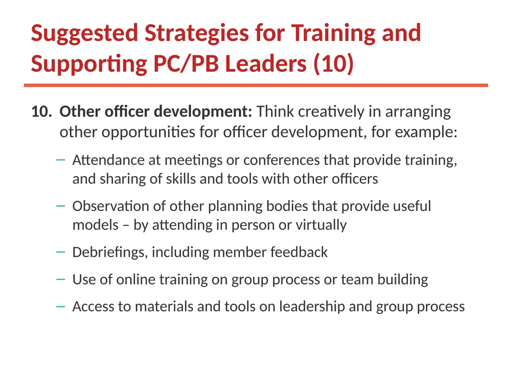 Working Together: Effective Committees and PC/PB - slide 31 of 36