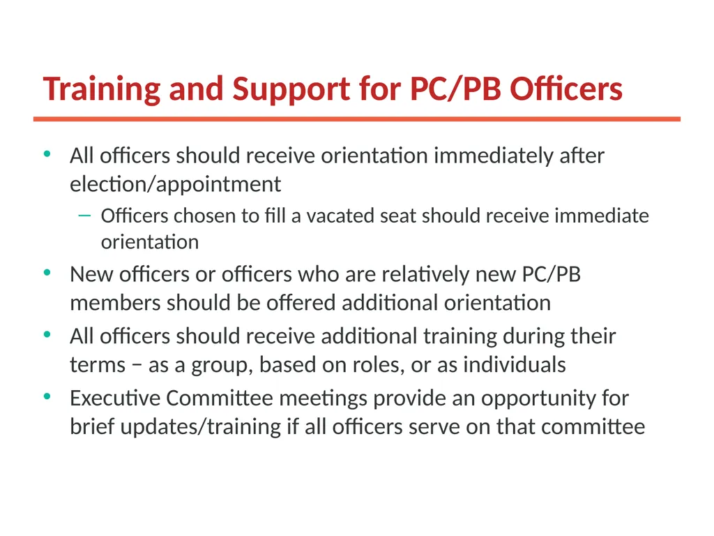 Working Together: Effective Committees and PC/PB - slide 25 of 36