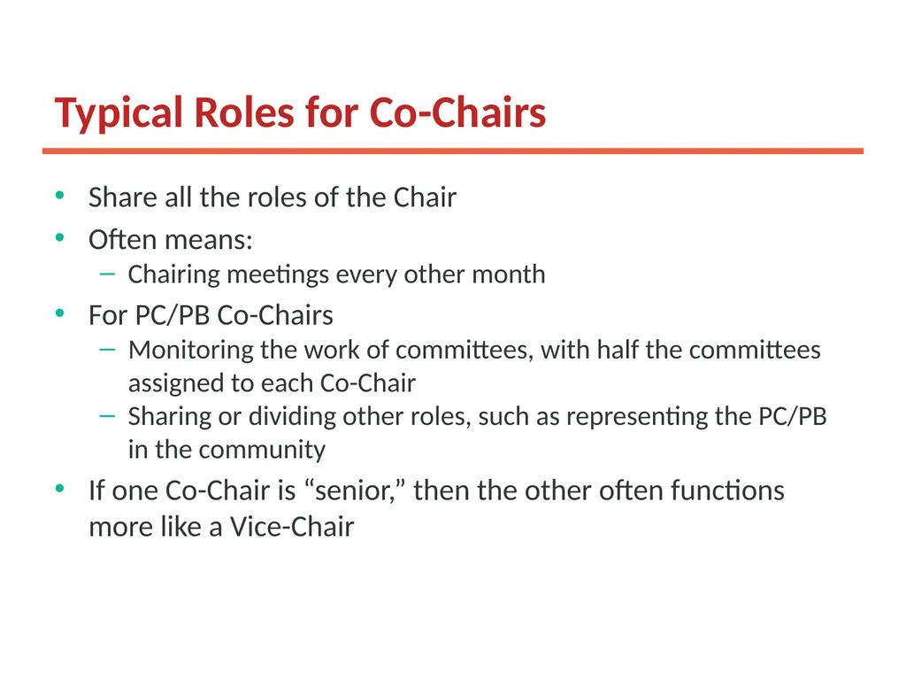 Working Together: Effective Committees and PC/PB - slide 12 of 36
