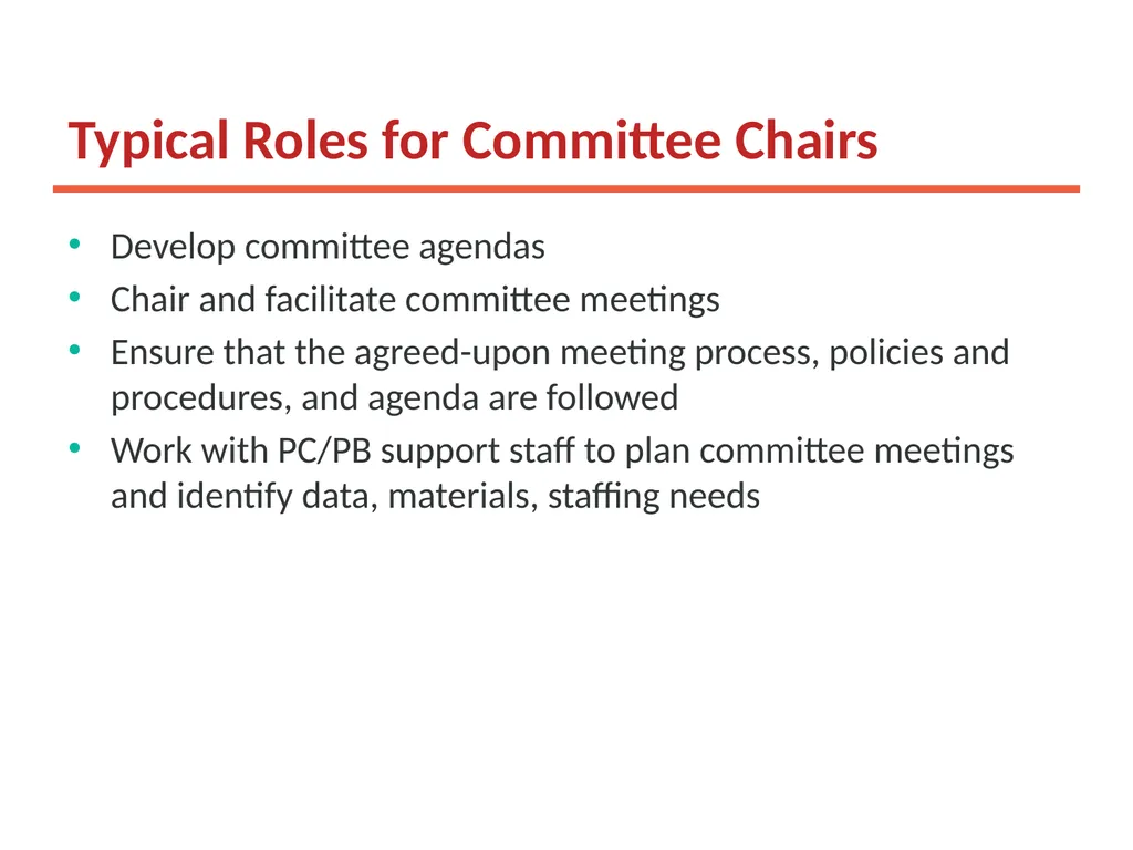 Working Together: Effective Committees and PC/PB - slide 10 of 36