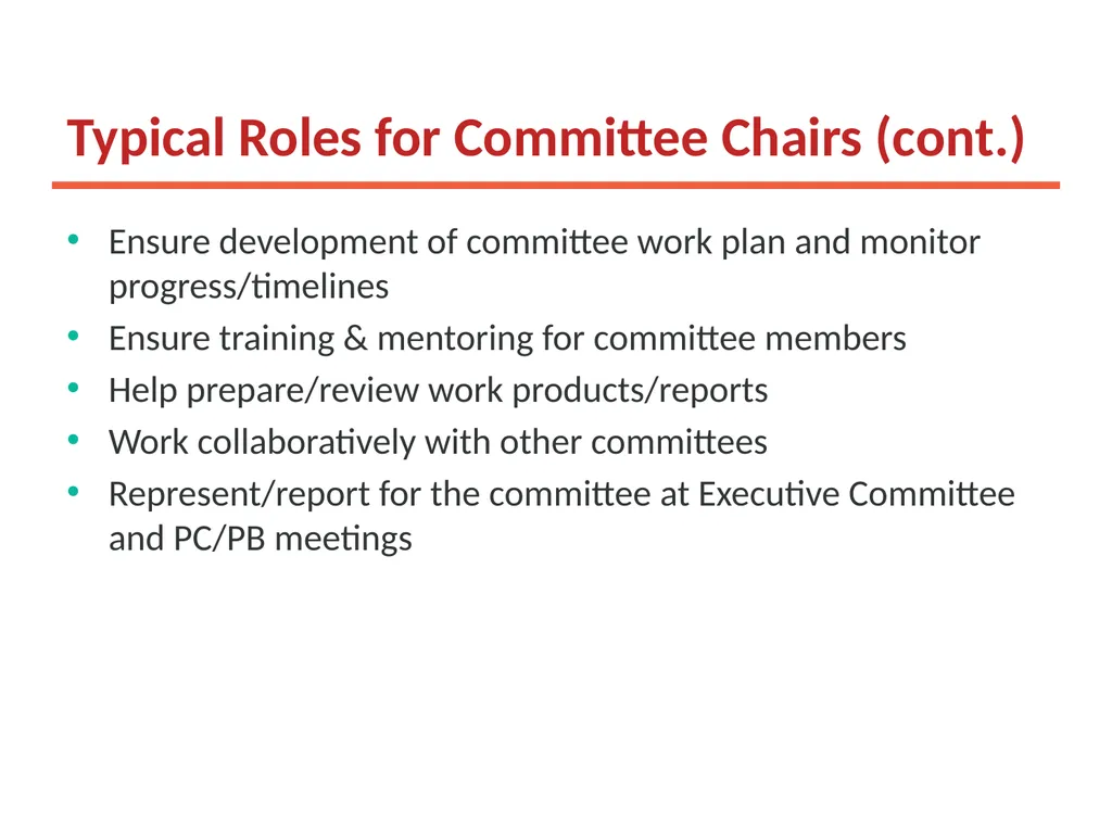 Working Together: Effective Committees and PC/PB - slide 11 of 36