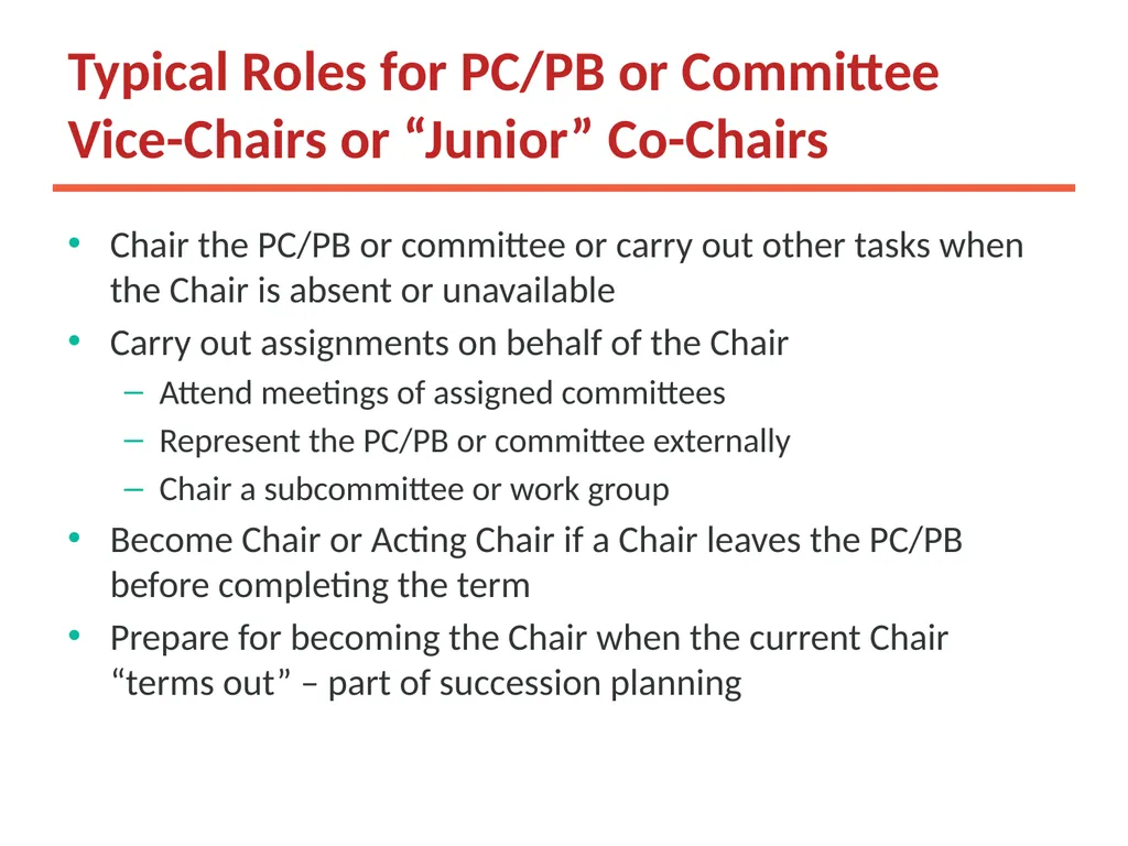 Working Together: Effective Committees and PC/PB - slide 13 of 36