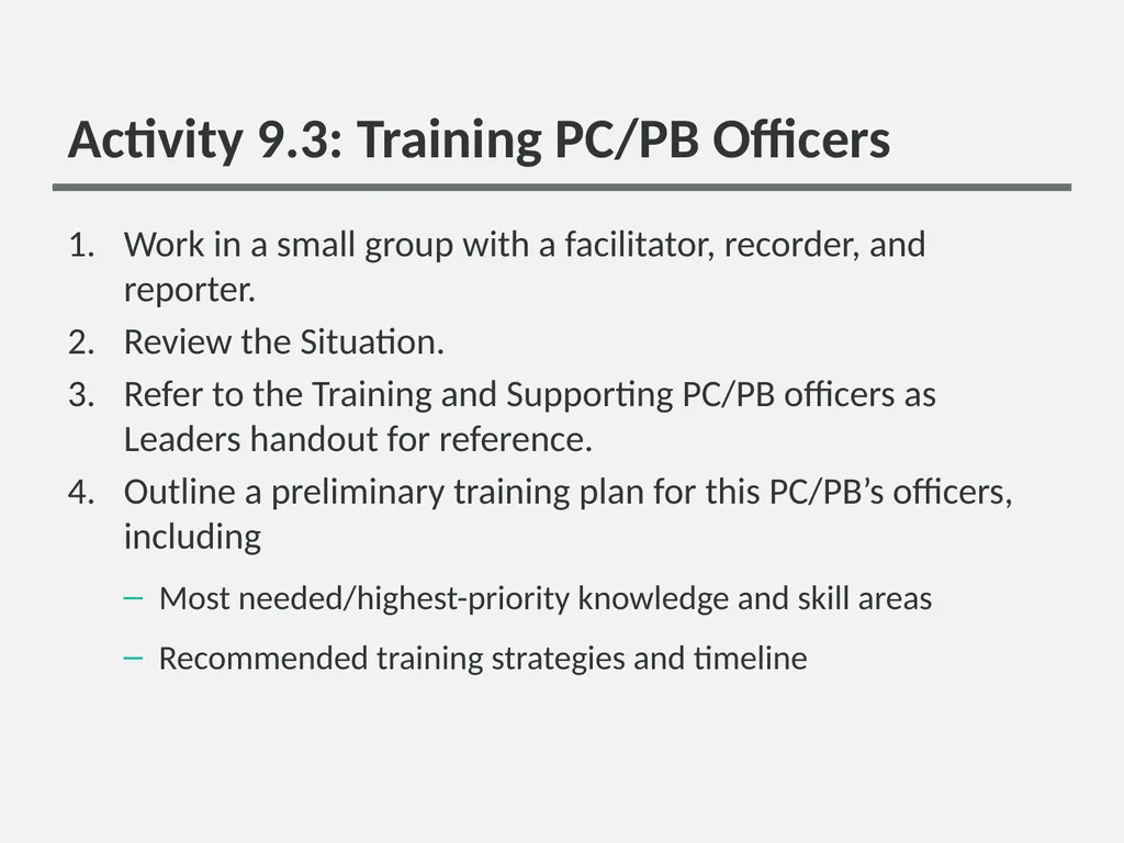Working Together: Effective Committees and PC/PB - slide 36 of 36