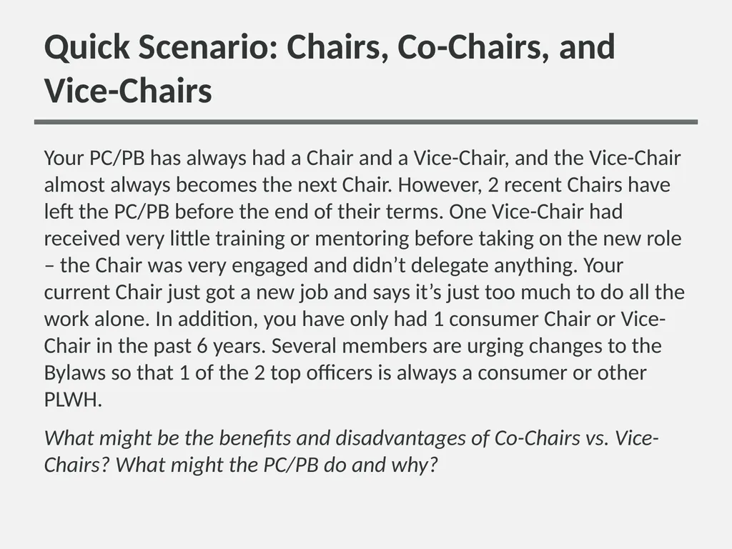 Working Together: Effective Committees and PC/PB - slide 14 of 36