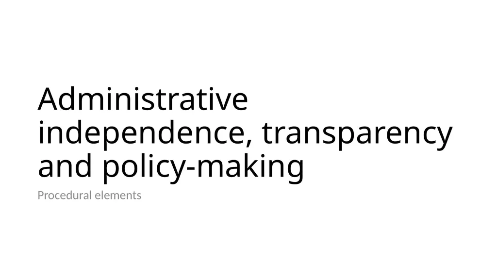 Introduction to Comparative Administrative Law - slide 29 of 83