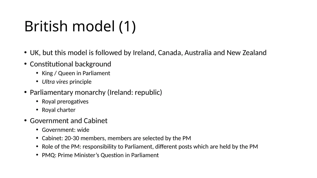 Introduction to Comparative Administrative Law - slide 36 of 83