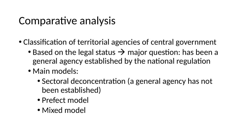 Introduction to Comparative Administrative Law - slide 61 of 83