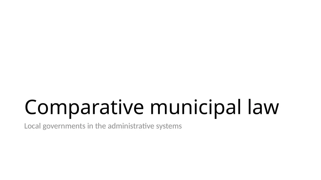 Introduction to Comparative Administrative Law - slide 67 of 83
