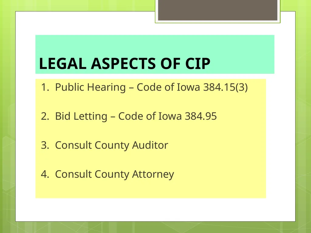 CAPITAL IMPROVEMENTS PLANNING Equipment Purchases - slide 9 of 45