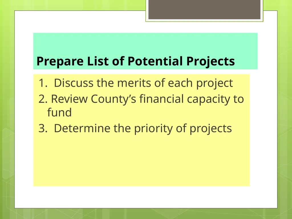 CAPITAL IMPROVEMENTS PLANNING Equipment Purchases - slide 26 of 45