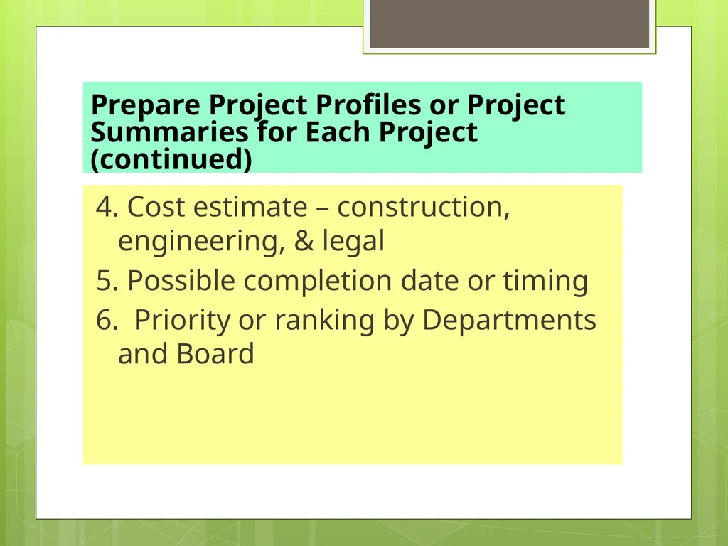CAPITAL IMPROVEMENTS PLANNING Equipment Purchases - slide 30 of 45