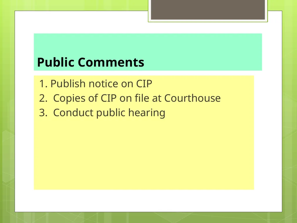CAPITAL IMPROVEMENTS PLANNING Equipment Purchases - slide 40 of 45