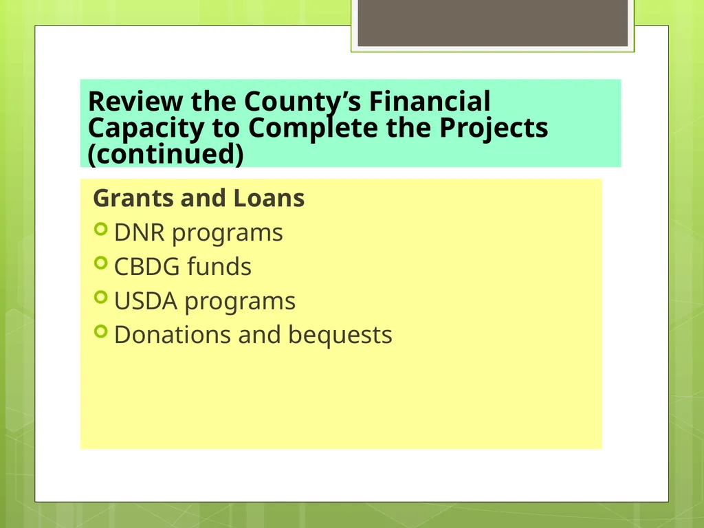 CAPITAL IMPROVEMENTS PLANNING Equipment Purchases - slide 35 of 45