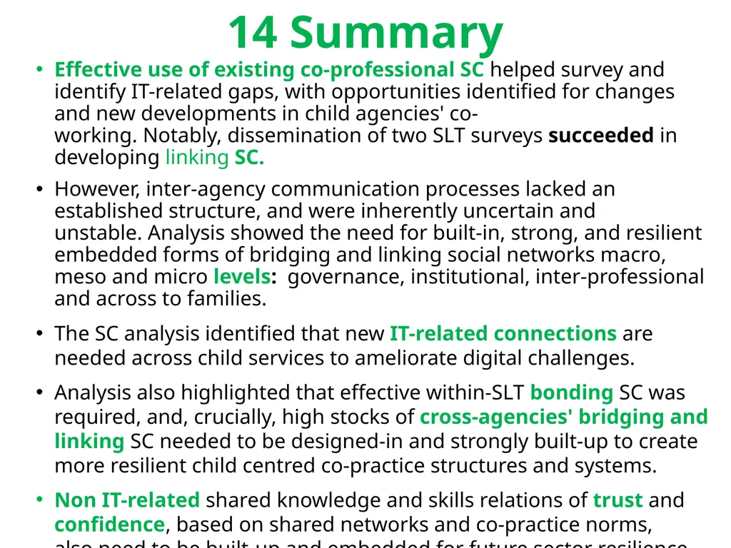 Social capital in professionals' connections - slide 16 of 19