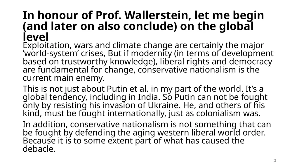 Prof. Wallerstein Memorial Lecture Mahatma Gandhi - slide 2 of 17