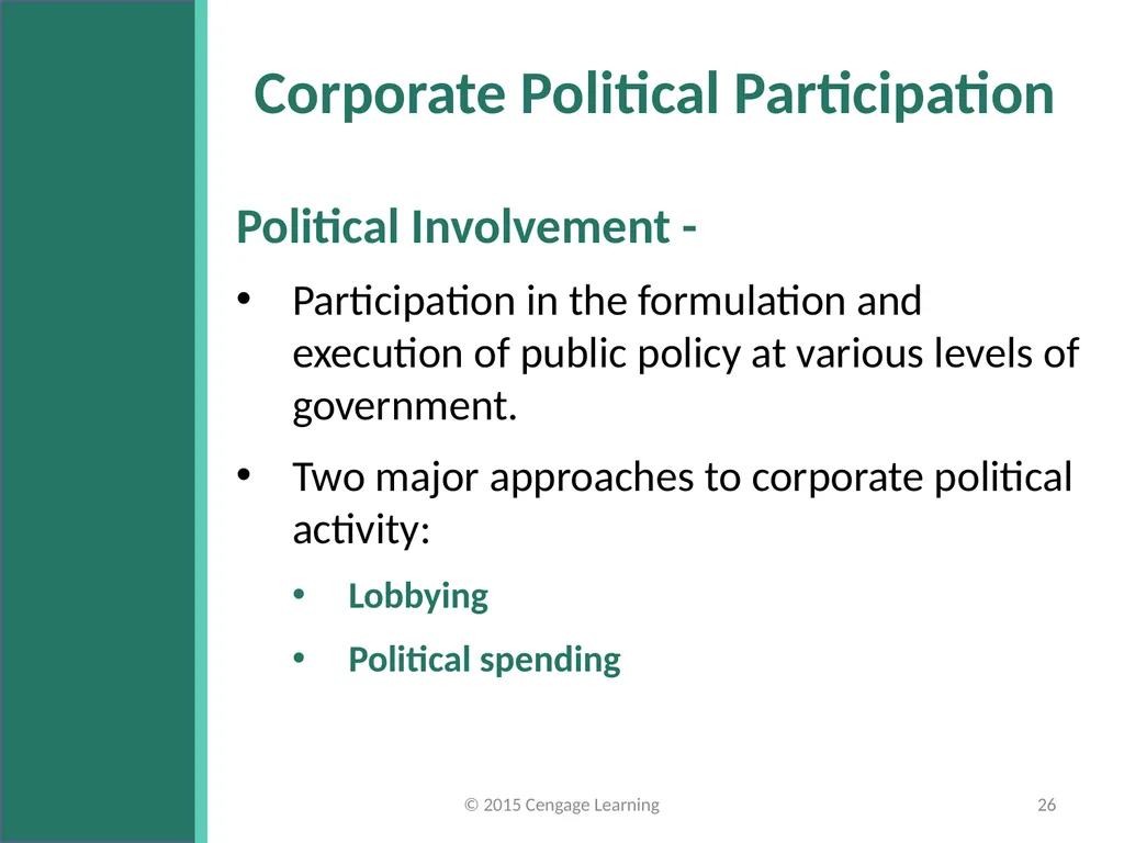 Key Topics Ch 11 & 12 © 2015 Cengage Learning - slide 26 of 43