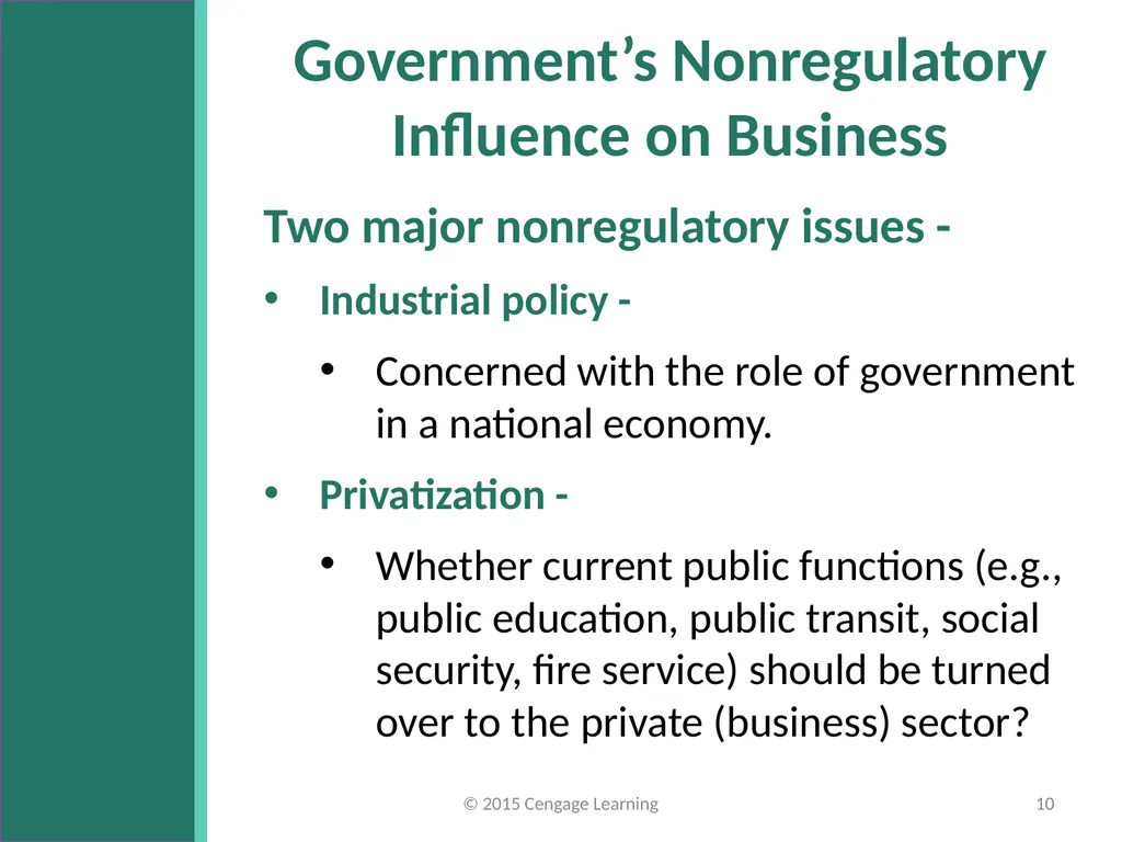 Key Topics Ch 11 & 12 © 2015 Cengage Learning - slide 10 of 43