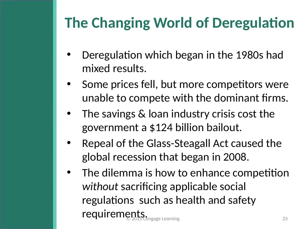 Key Topics Ch 11 & 12 © 2015 Cengage Learning - slide 23 of 43