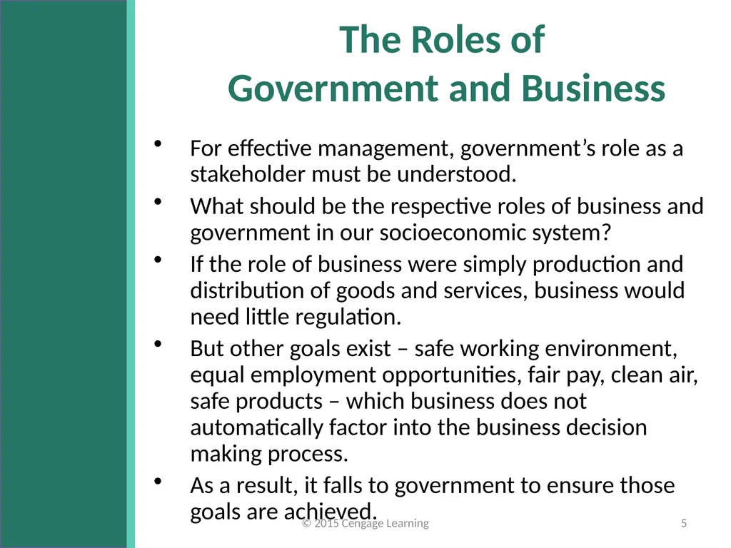 Key Topics Ch 11 & 12 © 2015 Cengage Learning - slide 5 of 43