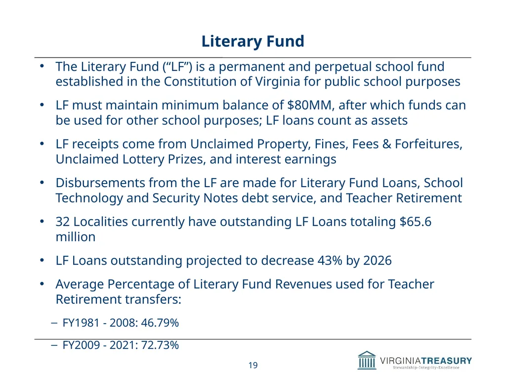 Review of Commonwealth’s Debt Programs A Briefing - slide 19 of 20