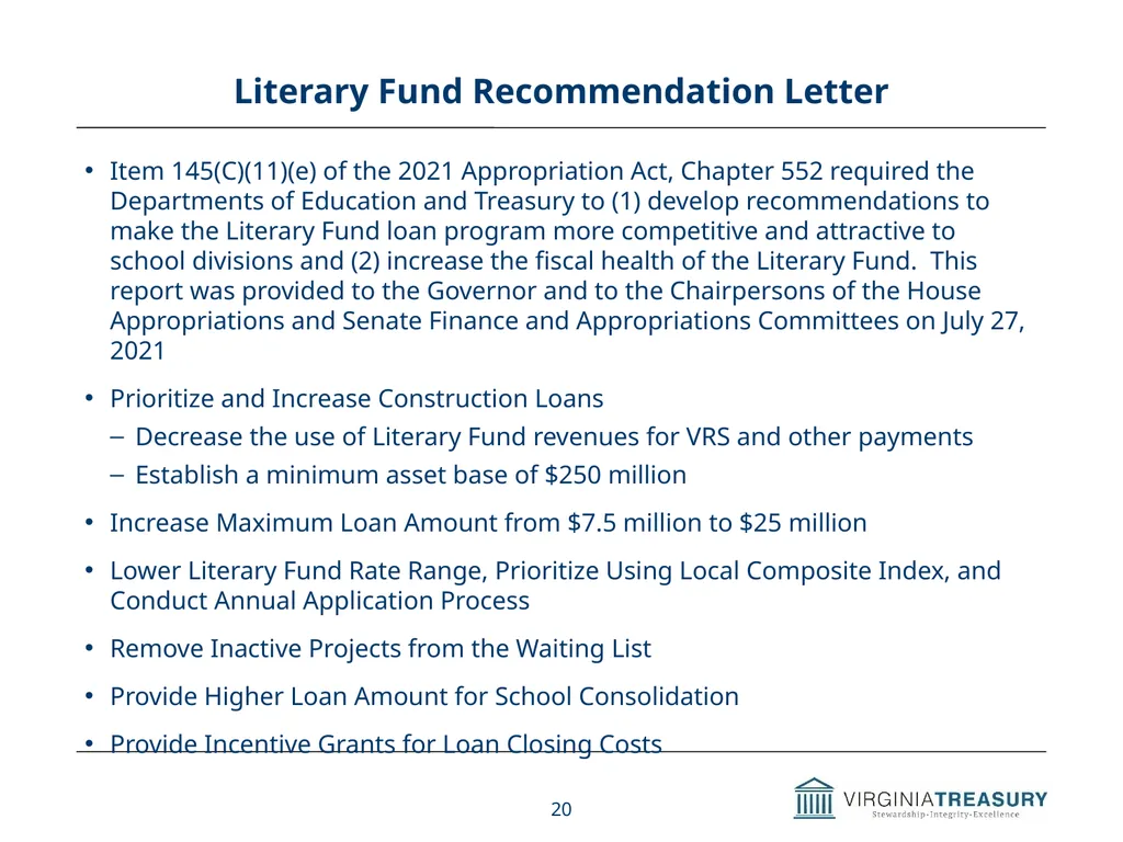 Review of Commonwealth’s Debt Programs A Briefing - slide 20 of 20