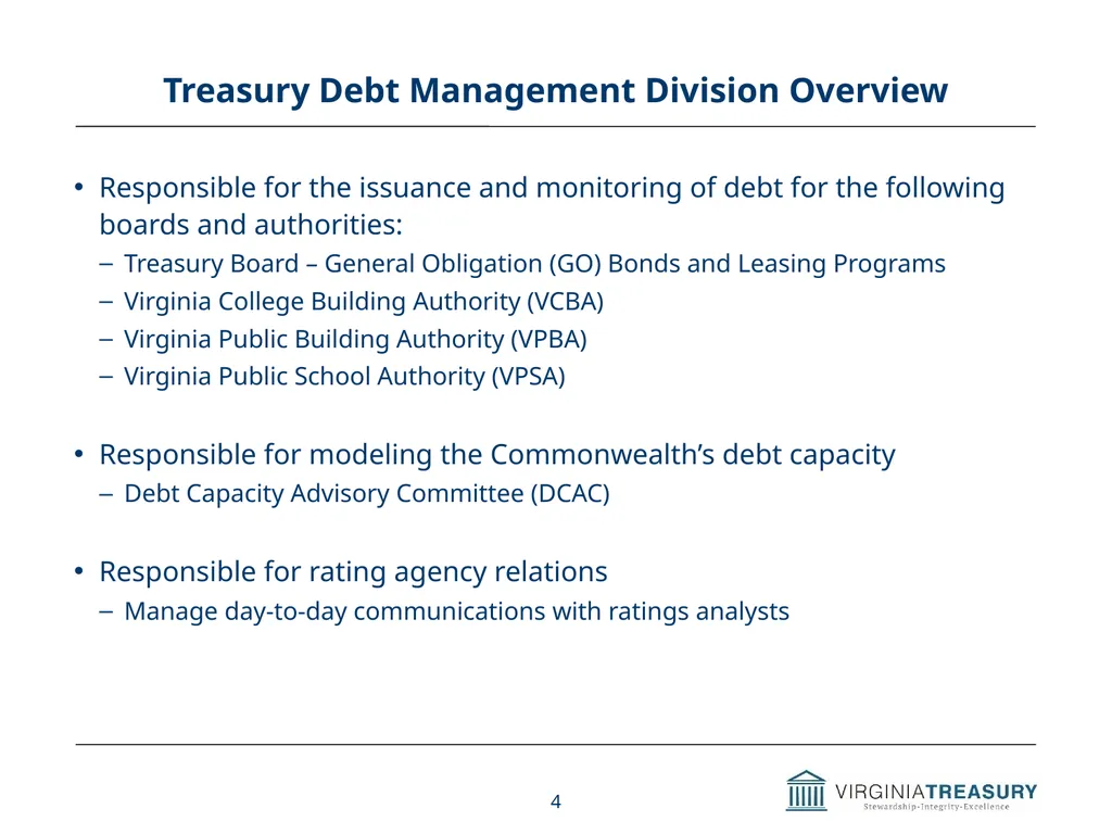 Review of Commonwealth’s Debt Programs A Briefing - slide 4 of 20
