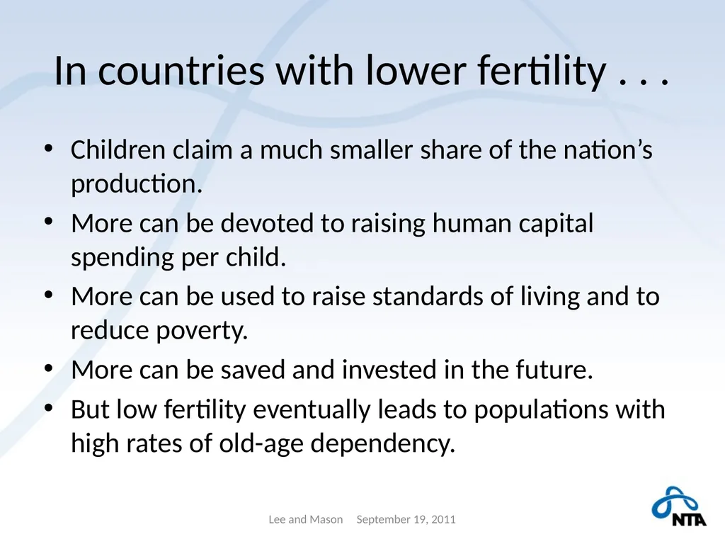 Population Aging and the Generational Economy: A - slide 13 of 19
