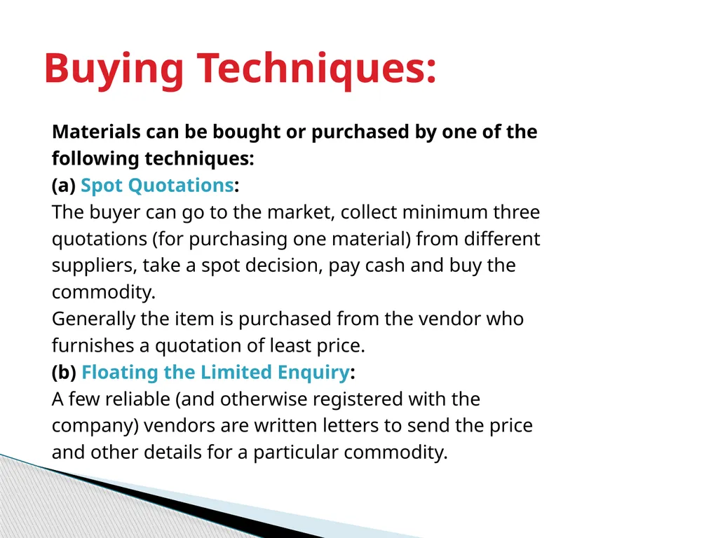 UNIT-5 The purchasing department occupies a vital - slide 6 of 10