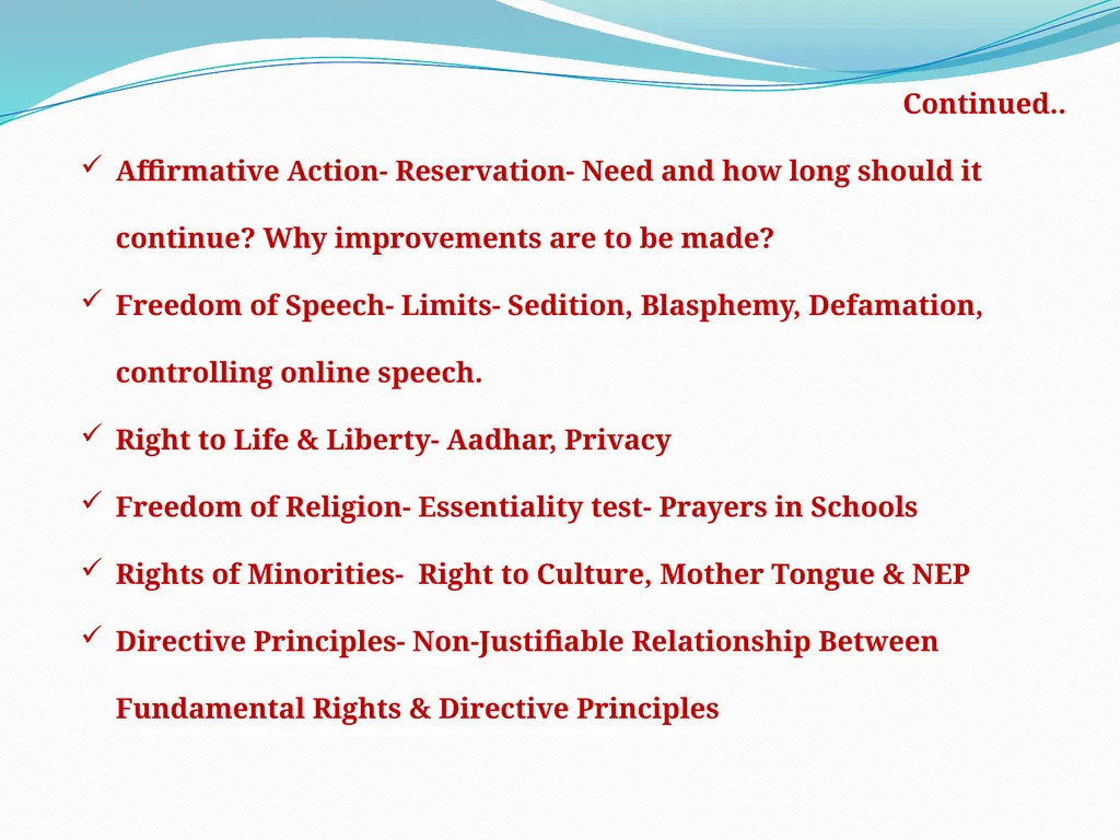 On-Line Course on Indian Constitution Sponsored by - slide 6 of 17