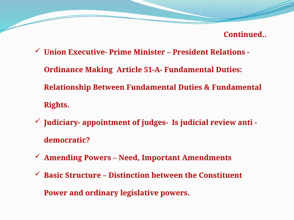 On-Line Course on Indian Constitution Sponsored by - slide 7 of 17