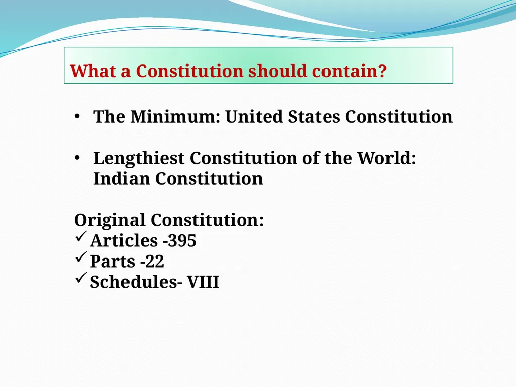 On-Line Course on Indian Constitution Sponsored by - slide 13 of 17