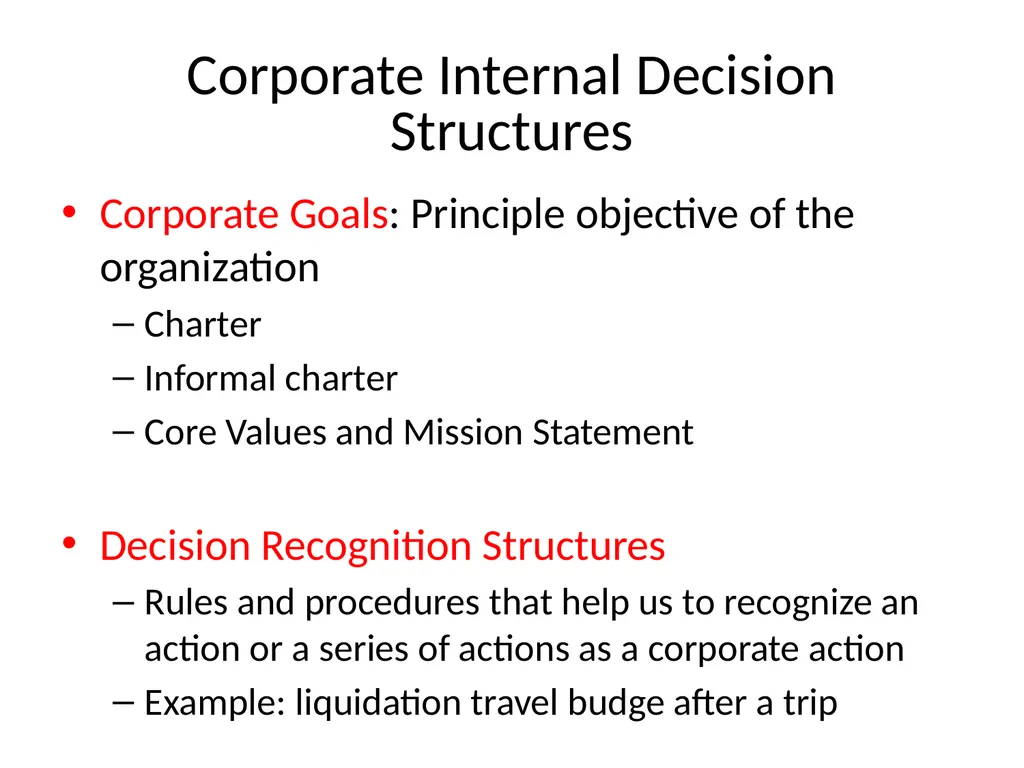The Corporate Environment William J. Frey College - slide 15 of 28