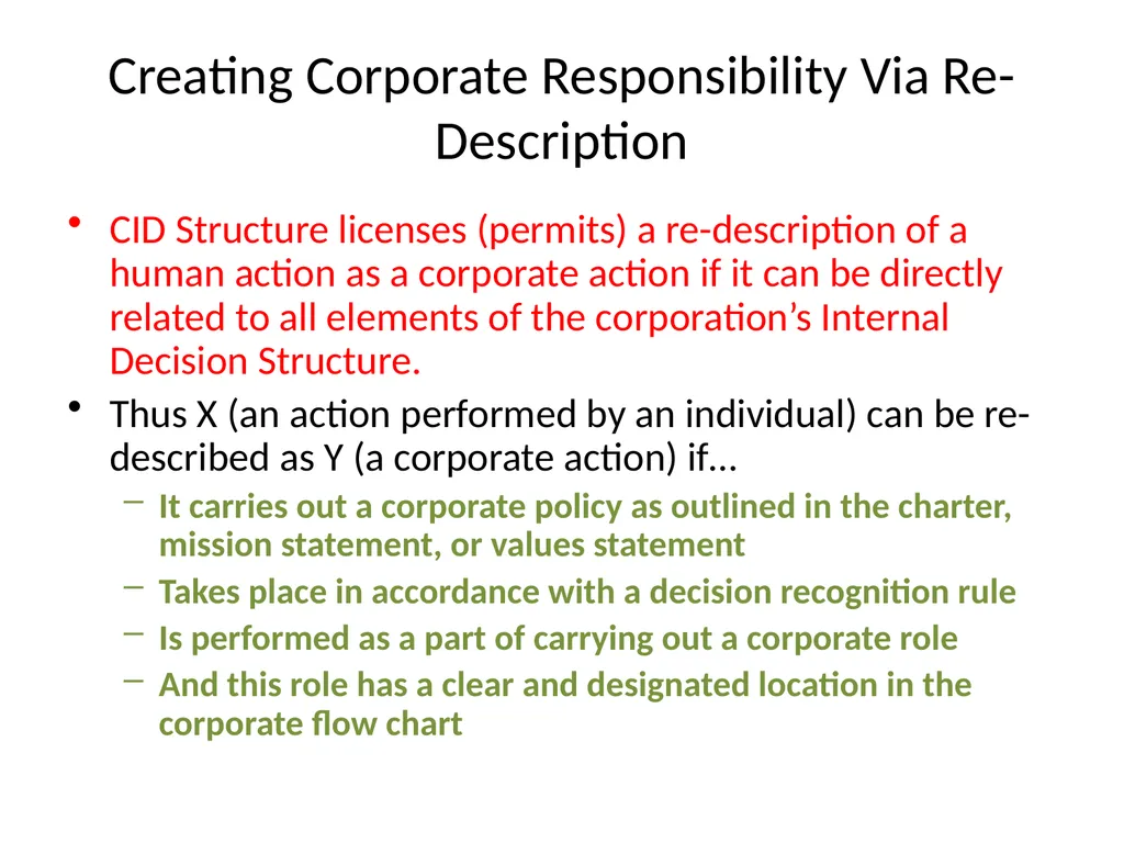 The Corporate Environment William J. Frey College - slide 21 of 28