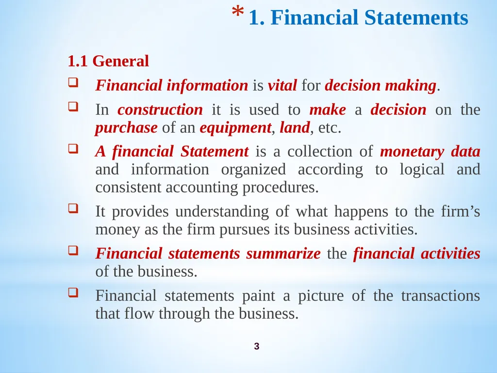Chapter 3 Firm’s Financial Operations 2 Contents - slide 3 of 77