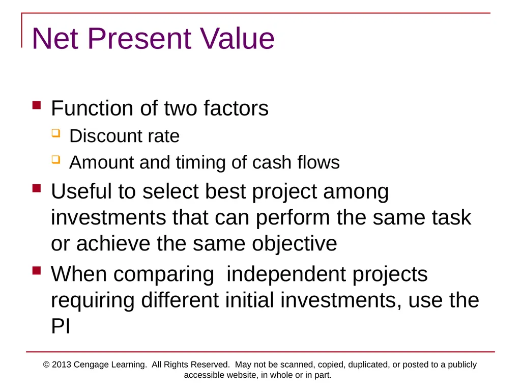 © 2013 Cengage Learning. All Rights Reserved. May - slide 18 of 42