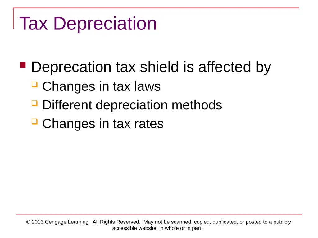 © 2013 Cengage Learning. All Rights Reserved. May - slide 24 of 42